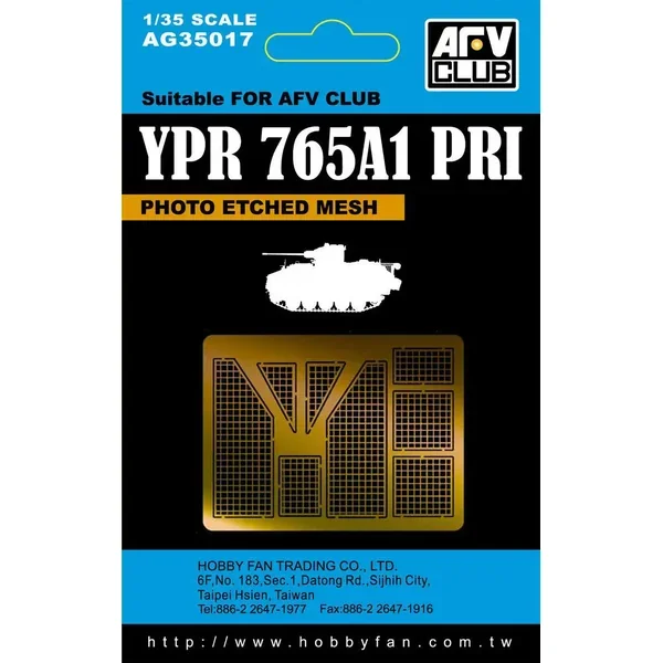 1/35 AFV Photo Etched Mesh for YPR765A1 PRI – AG35017
