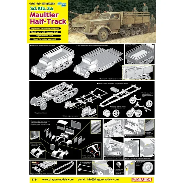 1/35 Dragon Models Sd.Kfz.3A Maultier Half Track – 6761