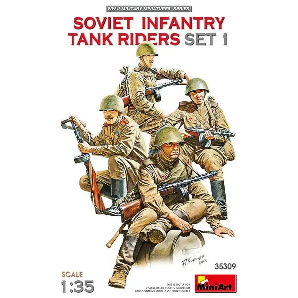 1/35 Mini Art – Soviet Infantry Tank Riders Set 1 – 35309