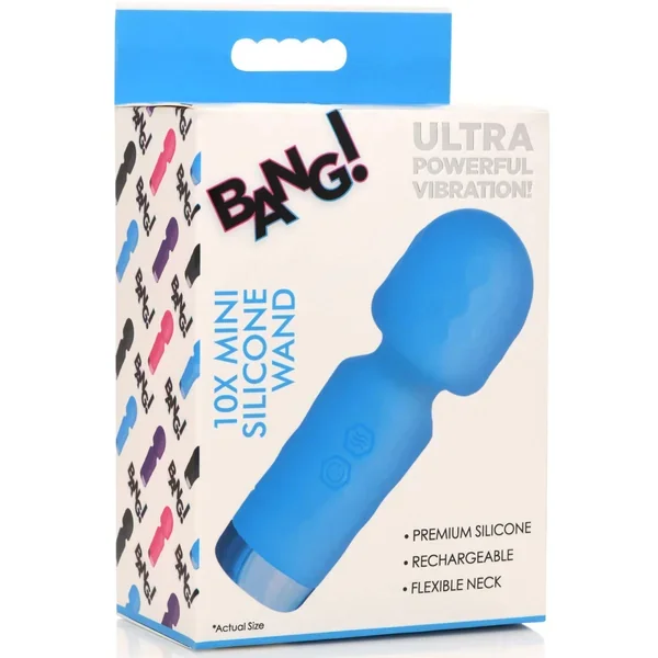10x Mini Silicone Wand – Blue