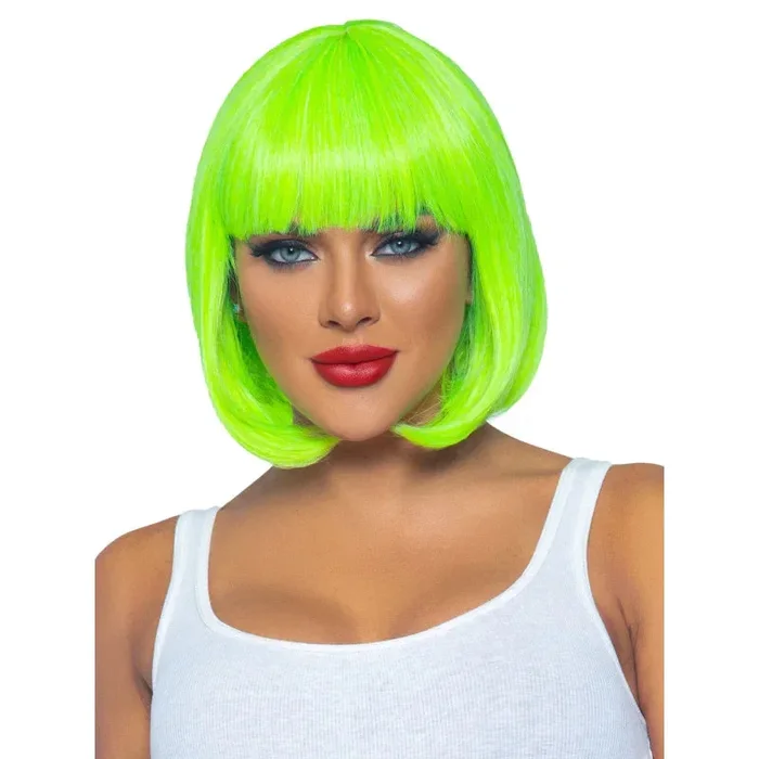 12 Inch Short Bob Wig – Neon Green