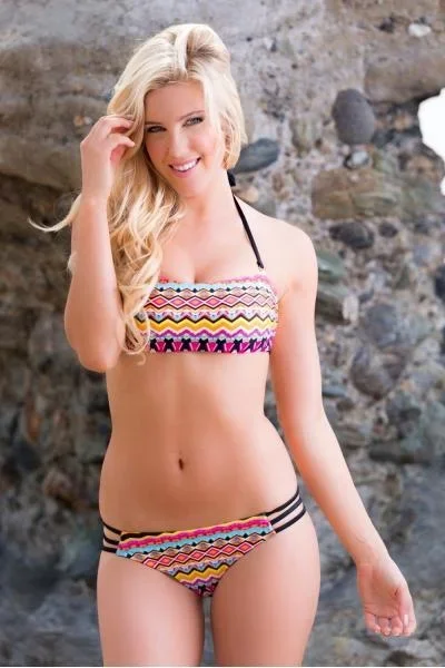 2 Piece Swimsuit Bandeau Top –