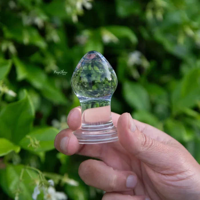 3.25″ Amethyst Rain Butt Plug by Gläs