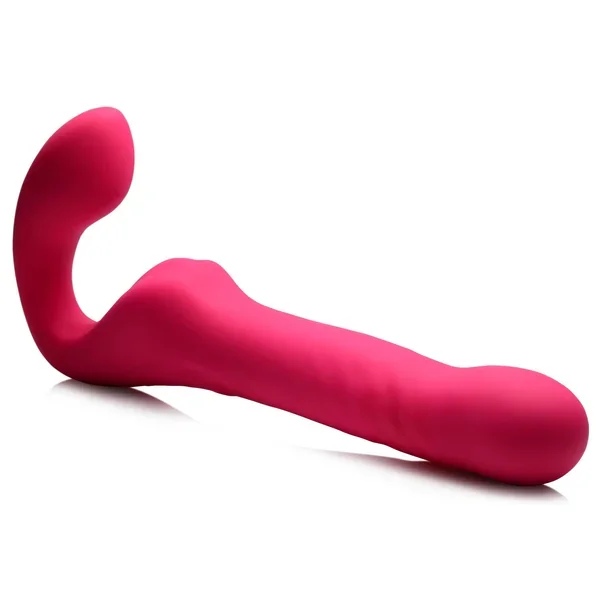 30X Thrusting and Vibrating Strapless Strap-On With Remote Control