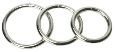 3pk Steel Cock Rings