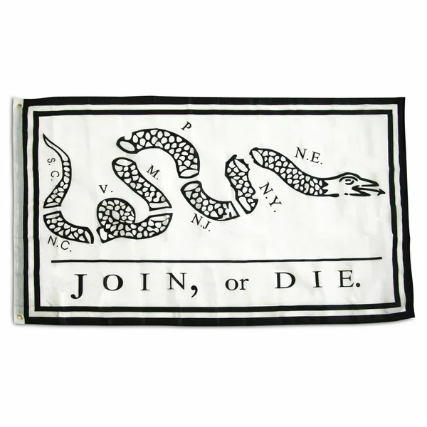 3X5Ft Join Or Die Flag Revolutionary War Ben Franklin Historic History Colonies
