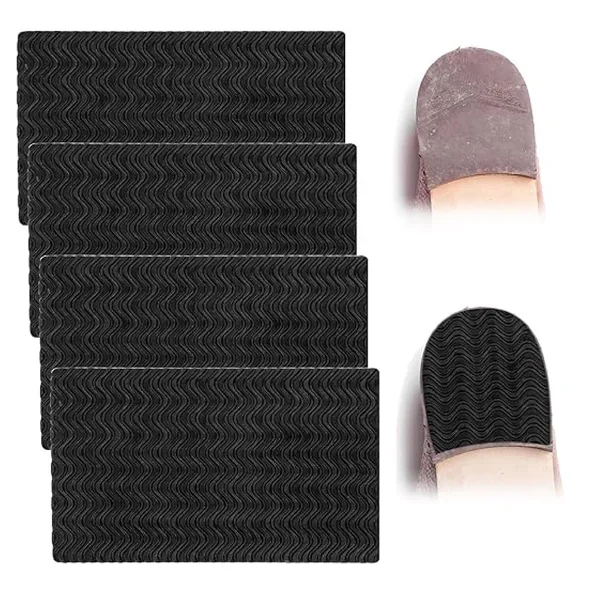4 Pcs Shoe Heel Repair Kit Shoe Repair Rubber Heel Pads Replacement Sole Protectors Adhesive