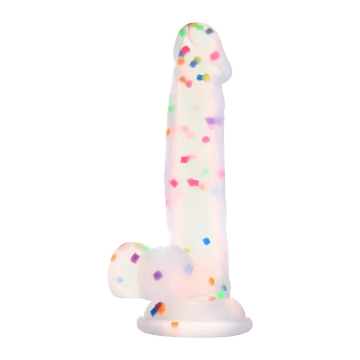 6.5 Inch Rainbow Silicone Dildo with Powerful Suction Cup