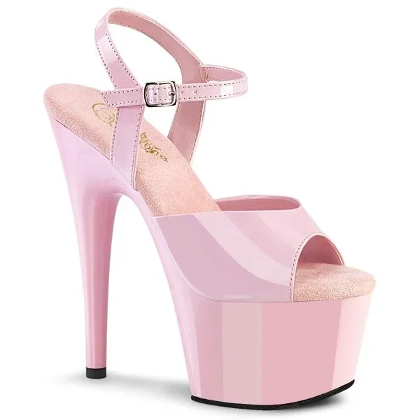 7″ Adore Stiletto with Strap – Baby Pink –