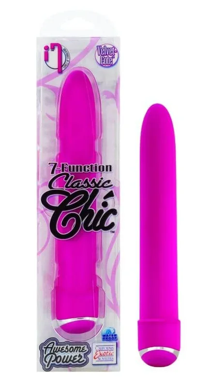 7 Function Classic Chic 6″ Pink Vibrator – Waterproof & Powerful Pleasure