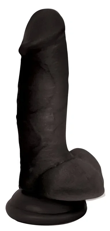 7 Inch Dildo with Balls – Black