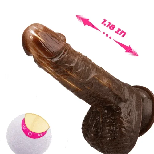 8 Thrusting Vibrating Simulation Penis Wireless Vibration Dildo