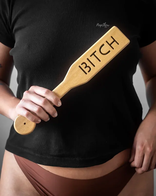 “BITCH” Wood Paddle – Zelkova