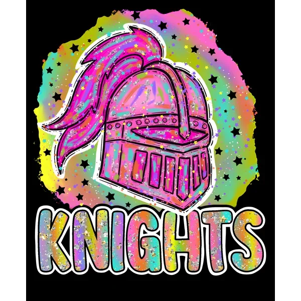 90s Girl Nostalgia Mascots Knights DTF (direct-to-film) Transfer