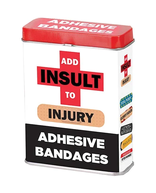 Add Insult to Injury Bandages w/Assorted Sayings – Box of 25