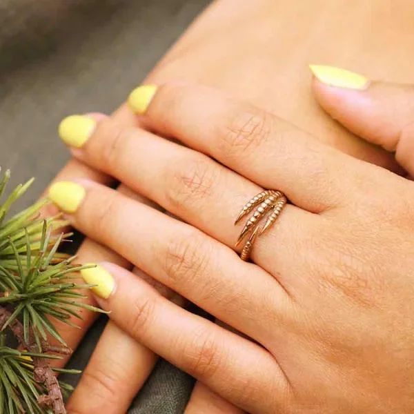 Adjustable Bird Claw Ring – Bronze