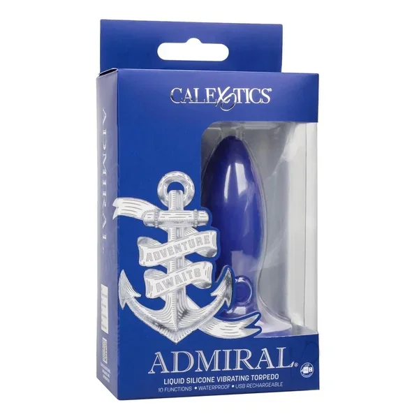 Admiral Liquid Silicone Vibe Torpedo Blu
