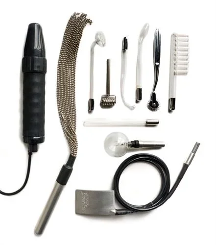 Agent Noir Neon Wand Electrosex Kit for Erotic Play and Bondage