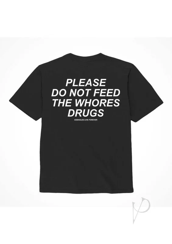 Alf Please Do Not Drugs Tshirt Large Black