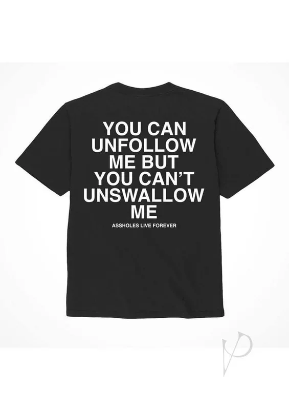 Alf Unfollow Me Tshirt Xl Black