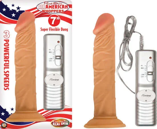 All American Whopper Vibrating 7-Inch Dong: Realistic Pleasure, Hands-Free Satisfaction!