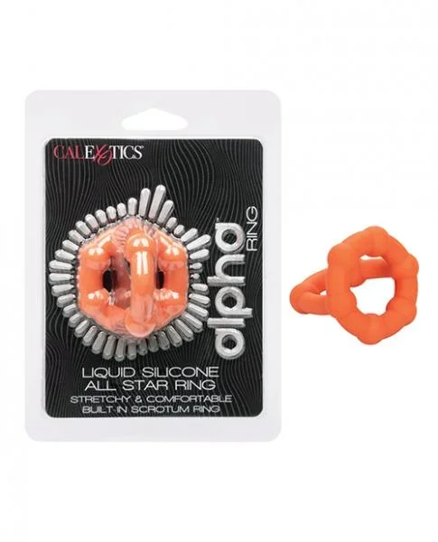 Alpha Liquid Silicone All Star Ring – Orange