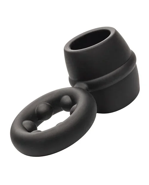 Alpha Liquid Silicone Dual Magnum Ring – Black