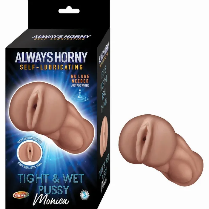 Always Horny Self-Lubricating Masturbator Monica Brown Sleeve