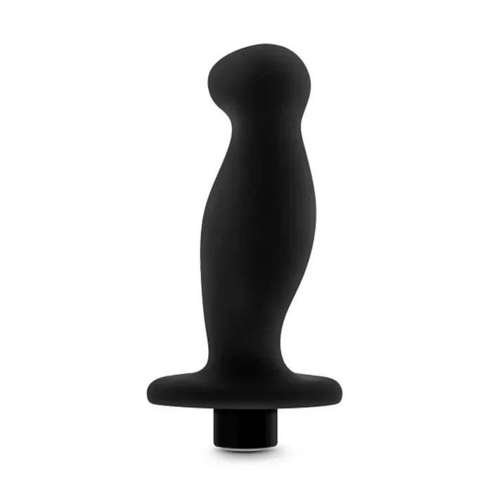 Anal Adventures – Platinum – Silicone Vibrating Prostate Massager 02 -Black