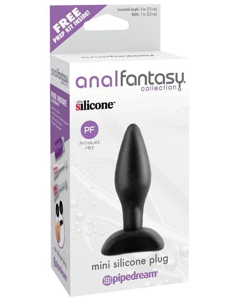 Anal Fantasy Collection Mini Silicone Plug – Black