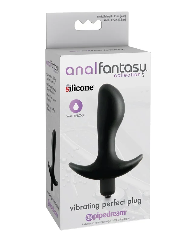 Anal Fantasy Collection Vibrating Perfect Plug – Black