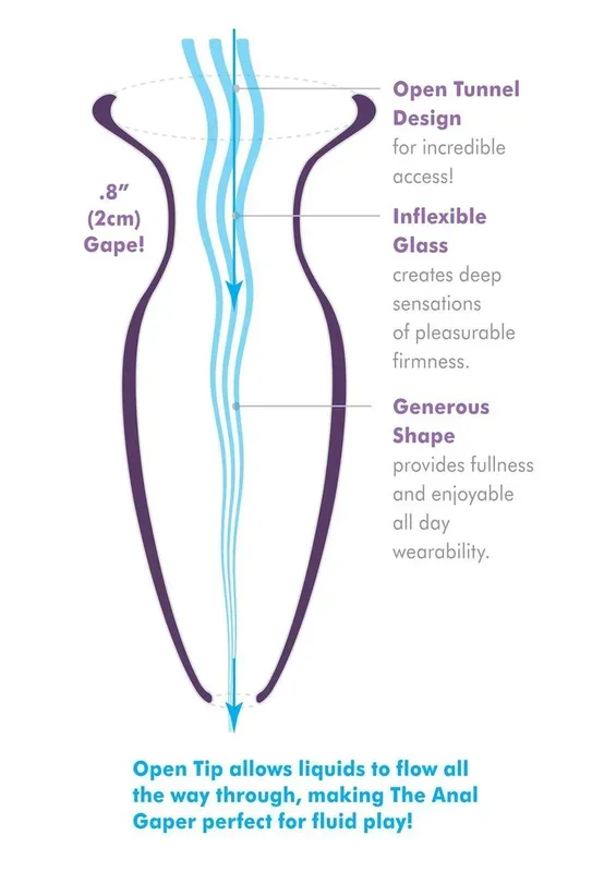 Anal Fantasy Elite Beginner’s Anal Gaper Glass Open Tunnel