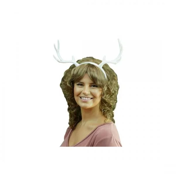 Antlers Headband – White