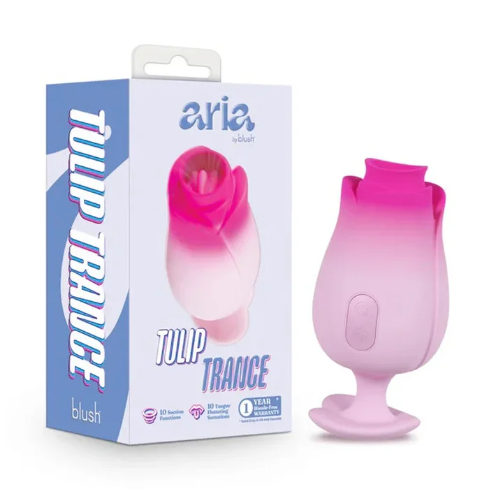 Aria Tulip Trance Wireless Clitoral and Nipple Massager Pink