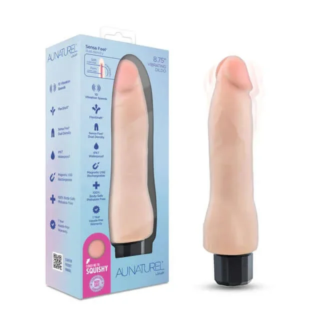Au Naturel Vibrating Dildo Vanilla Ice Beige