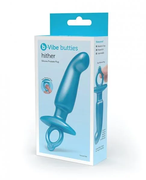 B-Vibe Butties Hither Tapered Prostate Plug – Blue