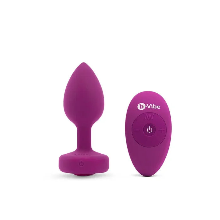 b-Vibe Remote Control Vibrating Jewel Plug (S/M)