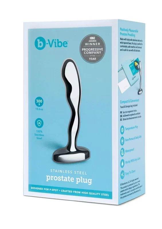 B-Vibe Stainless Steel Prostate Plug