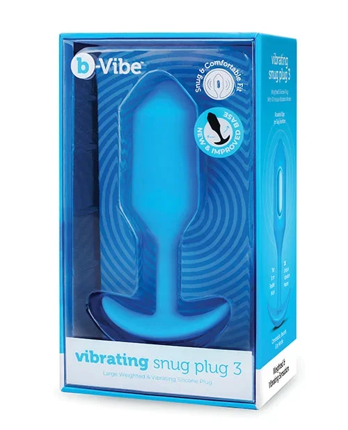 b-Vibe Vibrating Snug Plug – Large Blue