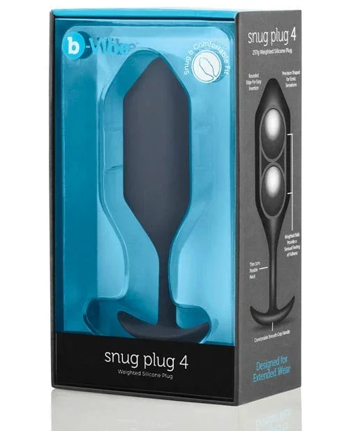b-Vibe Weighted Snug Plug 4 – 257 G Black