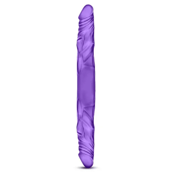 B Yours 14″ Double Dildo – Purple