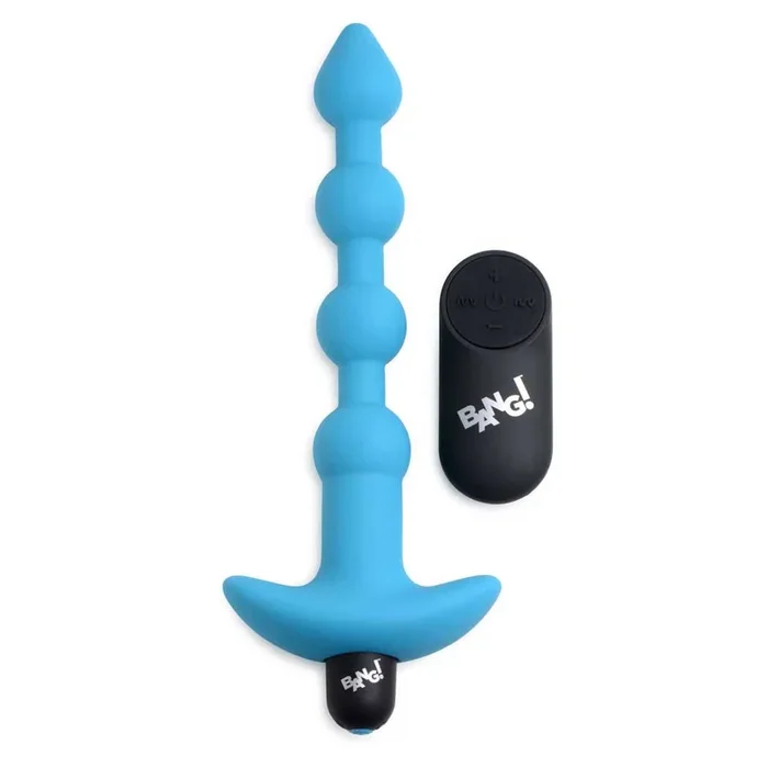 Bang! 28X Remote Control Vibrating Silicone Anal Beads