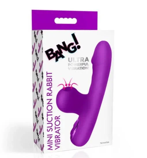 Bang Mini Suction Rabbit Vibrator Purple