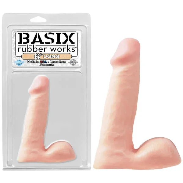 Basix Rubber Works 6” Dong – Flesh 15.25 cm (6”) Dong