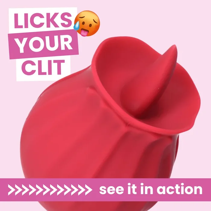 Bhava Rechargeable Flickering Tongue Rose | Clit Licking Stimulator
