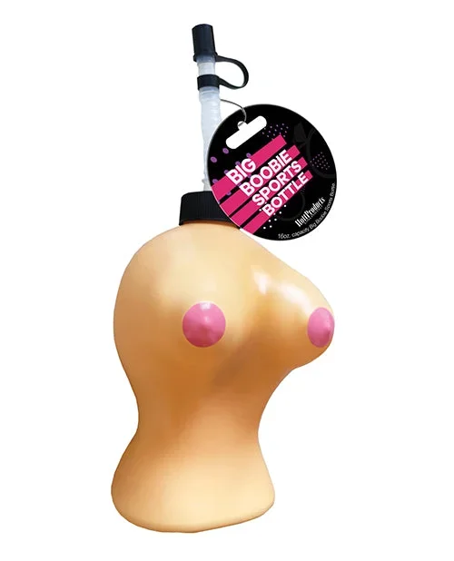 Big Boobie Sports Bottle – 16 oz Flesh