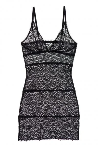 Black – Arya High Apex Soft Cup Chemise –