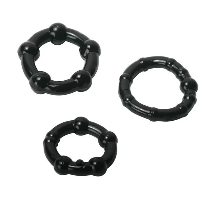 Black Performance Erection Rings – Packaged