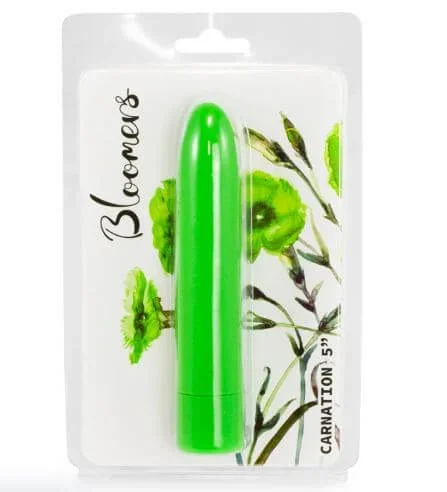 Bloomers Carnation Vibrator 5 inches Green