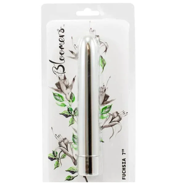 Bloomers Fuchsia Beginner Vibrator Silver 7 inches